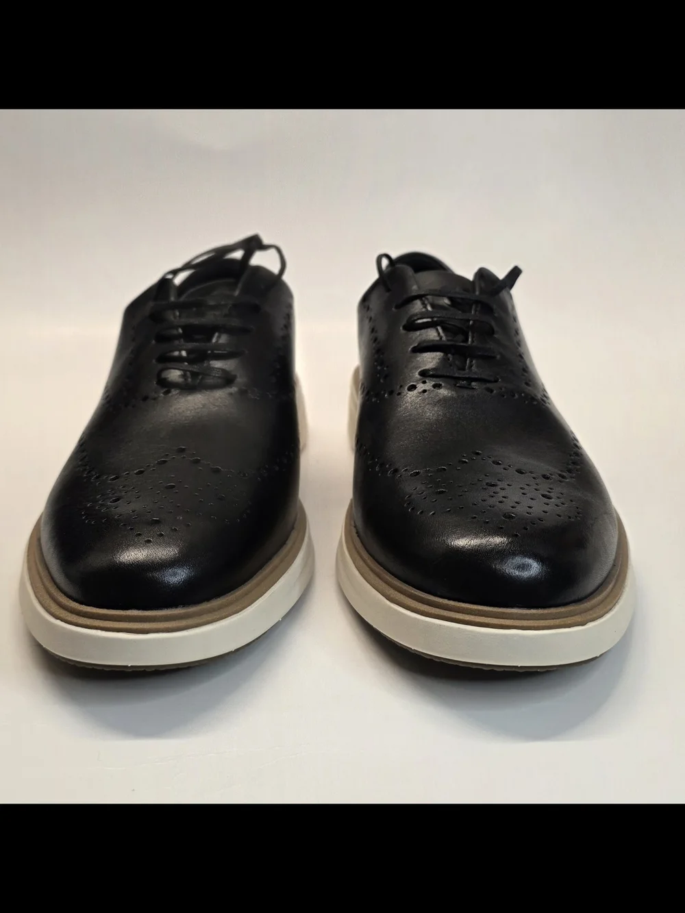 New Cole Haan Original Grand Cityspectre Wingtip Oxford Black Men's Size 8.5